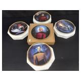 5 Star Trek The Next Gen. Commemorative Plates
