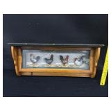 Rooster Decor Wall Shelf