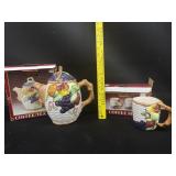 World Showcase Coffee Pot & Mugs