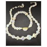 Vintage Aurora Borealis Necklace & Bracelet