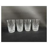 4 Crystal Waterford Lismore 12 Oz High Ball