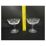 2 Waterford Crystal Champagne Sherbert 4oz glasses