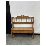 Hand Made Knotted Pine Entry Bench