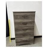 Gray 5 Drawer Chest