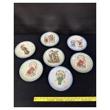 Vintage 1970s Stack Of Hummel Plates