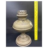 Antique Metal Oil Lamp Base