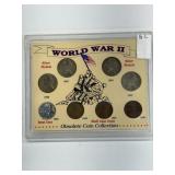 WWII Obsolete Coin Collection in Case