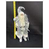 White Winter Santa Claus 20" Tall