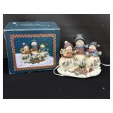 Lighted Snowman Family In Box