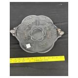 Dunkin & Miller Tab Server W/ Silver Overlay