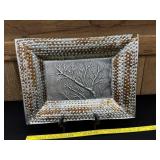Pier 1 Decorative Glass Tray W/ Tree 23'