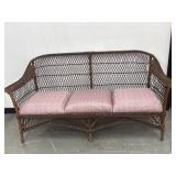Antique American Fibre Wicker Sofa 1920's