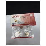 U.S. Mint 2001 Uncirculated Proof Coin Set