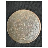 1836 Coronet Head Large Cent Penny