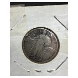 SIlver 1930 Standing Liberty Quarter SF