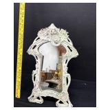 Ornate Cast Iron Tabletop Vanity Mirror
