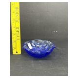 Vintage Cobalt Blue Berry Bowl