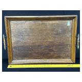 Antique Tray W/ Brass Handles