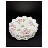 6 Antique Malmaison Bavaria Plates