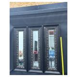 3 Heavy Ornate Wooden Framed Mirrors 16x49