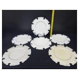 6 Pier 1 Distressed Wooden Charger Plates