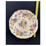 Large 17" Zrike Golden Pear Round Platter