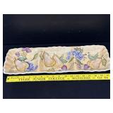 Zrike Golden Pear Divided Serving Dish