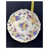 Large 17" Zrike Golden Pear Round Platter