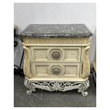 Pulaski Marble Top Two-Drawer Nightstand