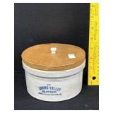 Spring Valley Butter Advertising Crock Buckeye