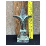Vintage Heavy Cast Iron Fleur-de-Lis Decor