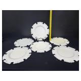 6 Pier 1 Distressed Wooden Charger Plates