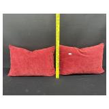 Two Red Cusion Pillows