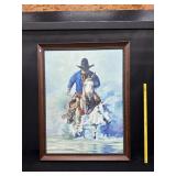 Oil on Canvas Signed Cowboy 42x54