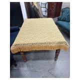 Gold Leaf & Tassle Table Cover