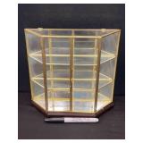 Sm Vintage Glass Display Cabinet Stand or Hang