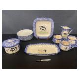 LOT NEW Old English Spatterware Farm Animals