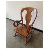Vintage Tell City Maple Rocking Chair