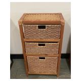 Rush Rope & Rattan 3 Drawer Cabinet