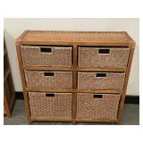 Rush Rope & Rattan 6 Drawer Cabinet
