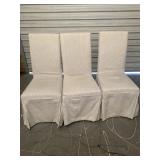 3 Tall Back Dining Chairs