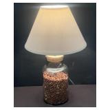 Cute Kitchen Lamp Filled W/ Beans