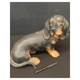 Vintage Dachshund Figurine Wood?