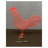 Red Metal Rooster