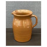 Vintage 9" Brown Potter Pitcher