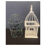2 Decorative Hanging Bird Cages