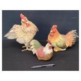 Lot of 3 Roosters