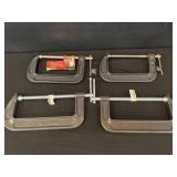 Lot 4 Brand New C-Clamps