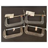 Lot 4 Brand New C-Clamps