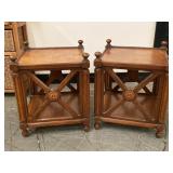 2 Vintage Siena By Drexel Side Tables
